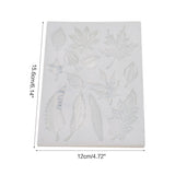 Maple Mint Leaf Keychain Silicone Mold with Hole