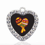 Maracas Circle Charm for DIY Jewelry Making