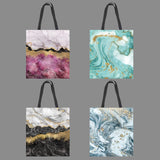 Personalized Marble Handbag Tote Bag for Women Large Capacity Shopping Tote
