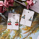 Marble Earrings Necklace Display Card Holder Earrings Storage Card Paper Jewelry