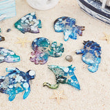 Marine Animals Crystal Epoxy Resin Silicone Mold Octopus Whale Keychain