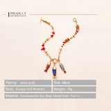 Pink Marine Fish Choker Necklace for Girls Women Ladies