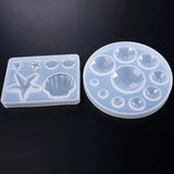 Marine Shell Mold Starfish Button Silicone Mould DIY Pendant Epoxy Mould
