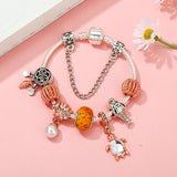Marine Style Shell Pearls Beads Charm Bracelet