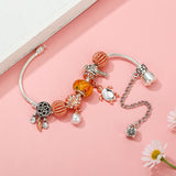 Marine Style Shell Pearls Beads Charm Bracelet