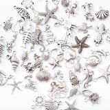 Tibetan Silver Marine Animal Charms for Jewelry Making