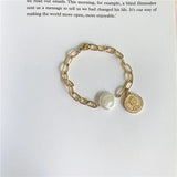 Apathy Pearl Bracelet Titanium Steel Vintage Bracelet Women Gift