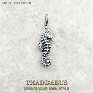 Maritime Seahorse Pendant Charm 925 Sterling Silver Oceans Gift