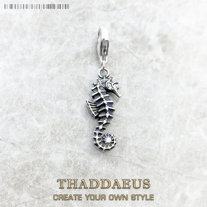 Maritime Seahorse Pendant Charm 925 Sterling Silver Oceans Gift