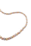 Dorica Stoned Gold-Rose Gold-Silver Necklace