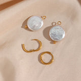 Tanabata Freshwater Baroque Pearl Necklace Earring Set