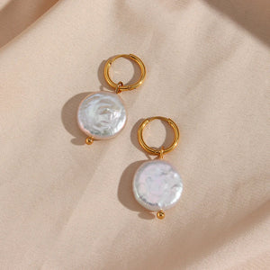 Tanabata Freshwater Baroque Pearl Necklace Earring Set