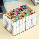 Acrylic Marker Storage Tray Pens Box Holder Organizer