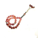 8mm Beige Agate Dragon Pattern Muslim Taisbyha Rosary 33 Beads