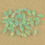 2x4mm Tiny Fire Opal Stone for Tooth Decoration