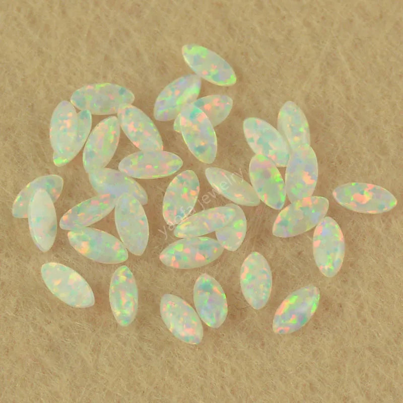 2x4mm Tiny Fire Opal Stone for Tooth Decoration