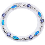 Opal & Purple CZ Bracelets for Women SL240