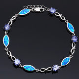 Opal & Purple CZ Bracelets for Women SL240