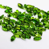 Marquise Cut 2*4mm Clean Without Impurities Emerald Green Natural Diopside Stone