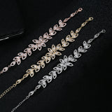 Marquise Wedding Bracelets for Bridesmaids, Bridal Bracelet with Cubic Zirconia