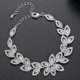 Marquise Wedding Bracelets for Bridesmaids, Bridal Bracelet with Cubic Zirconia