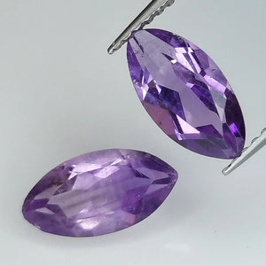 10pc Marquise Cut Amethyst 10x5mm Gemstones