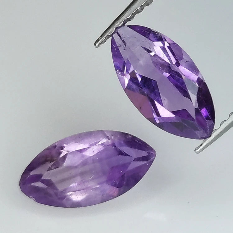 10pc Marquise Cut Amethyst 10x5mm Gemstones