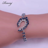 Marquise Silver Bracelet with Garnet, Banquet Women's Jewelry