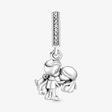 Married Couple Dangle Charm Bracelet Pendant