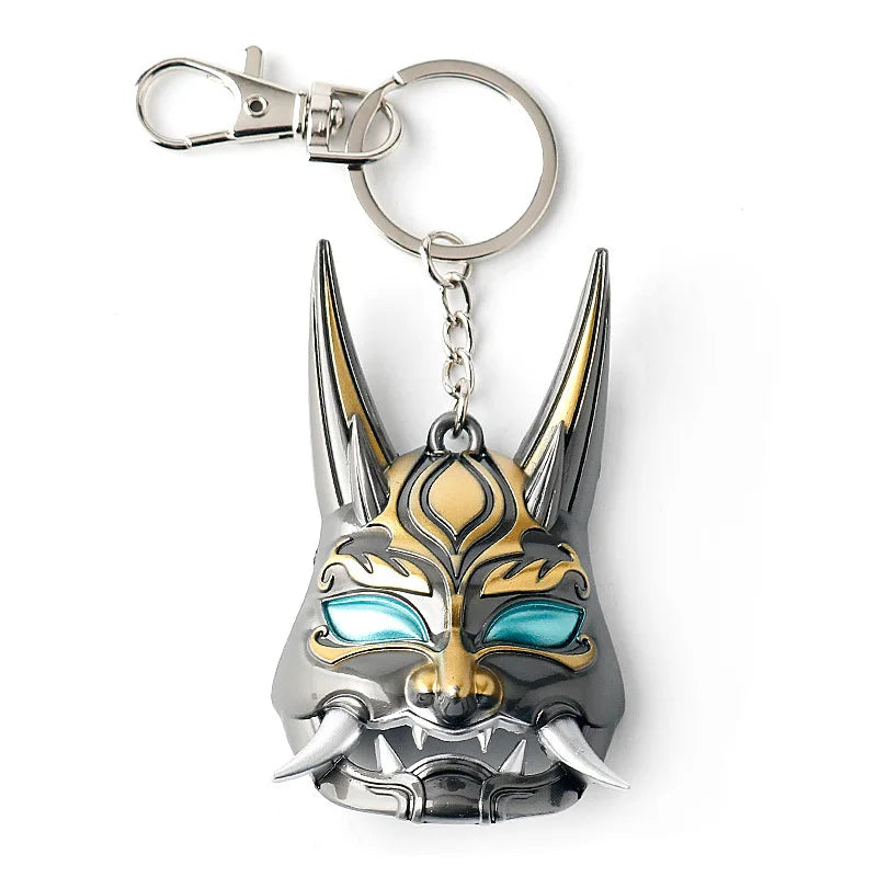 Mask Women's Necklaces Genshin Impact Necklace Cosplay Clavicle Chain Pendant