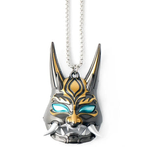 Mask Women's Necklaces Genshin Impact Necklace Cosplay Clavicle Chain Pendant