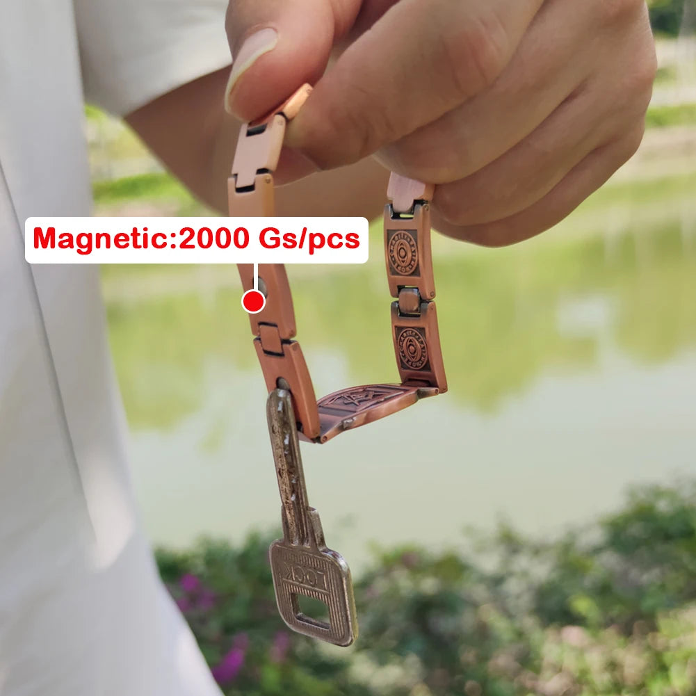 Masonic Pure Copper Magnetic Bracelet for Men