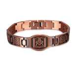 Masonic Pure Copper Magnetic Bracelet for Men