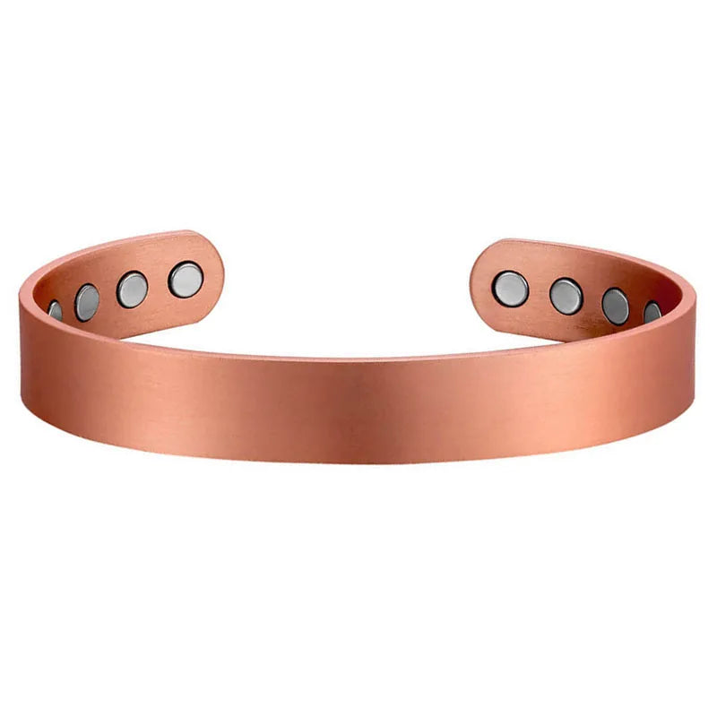 Masonic Copper Bracelet with 3000 Gauss Magnets for Pain Relief