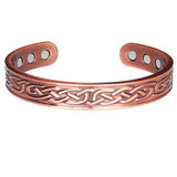Masonic Copper Bracelet with 3000 Gauss Magnets for Pain Relief