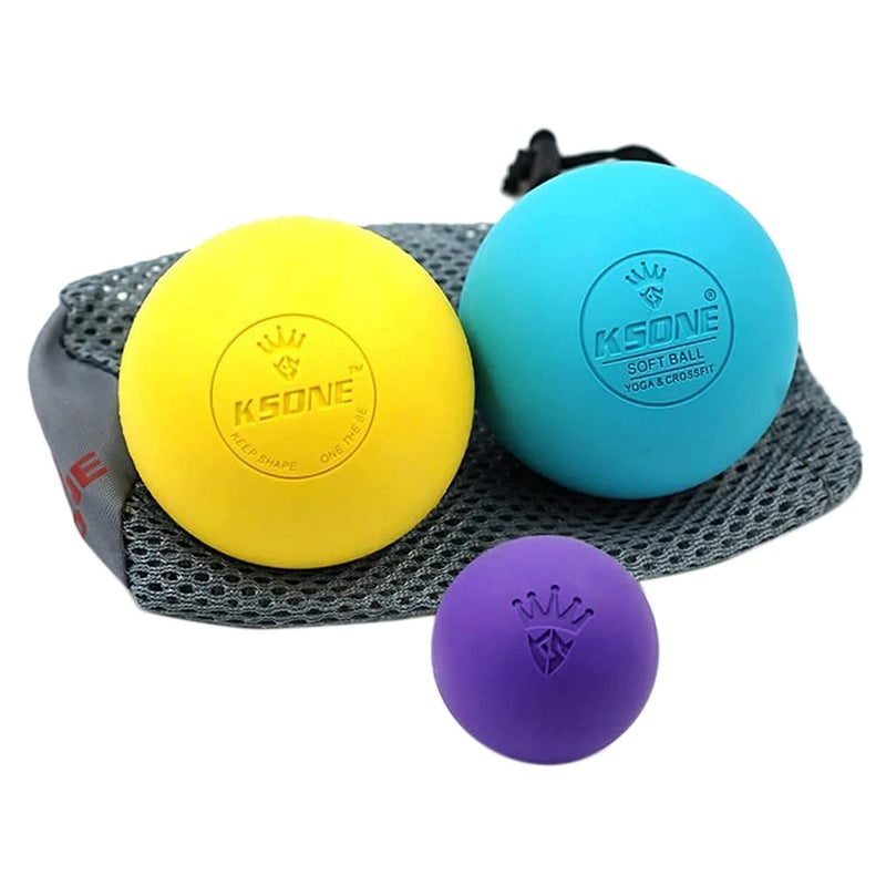 Massage Ball Set-Deep Tissue Balls-Hard & Soft Massage Ball with Mini Ball