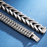 316L Stainless Steel Bracelet Men's 16MM Chain Link Bracelet for Men