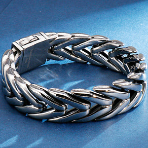 316L Stainless Steel Bracelet Men's 16MM Chain Link Bracelet for Men