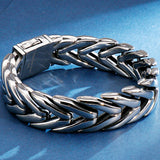 316L Stainless Steel Bracelet Men's 16MM Chain Link Bracelet for Men