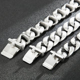 Men's Stainless Steel Titanium Bracelet 20MM Link Chain Bangle