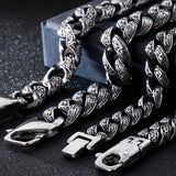 Men's Stainless Steel Link Chain Bracelet Heavy Metal Bangle Hand Jewelry