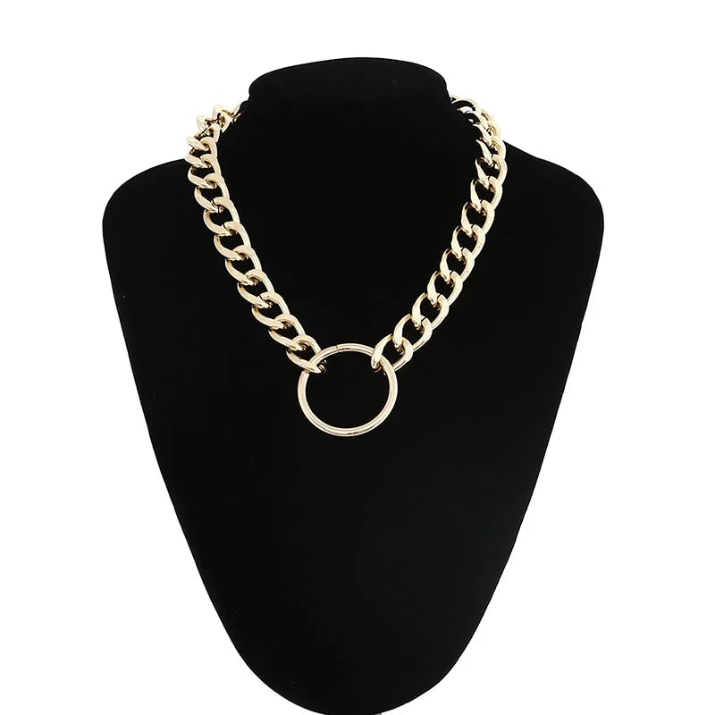 Thick Chain Necklace Gothic Grunge Choker