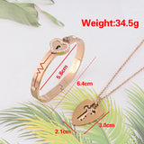 Heart Lock Bracelet and Key Pendant Necklace for Lover