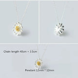 S925 Sterling Silver Necklace Tassel with Flower Pendant