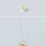 S925 Sterling Silver Necklace Tassel with Flower Pendant