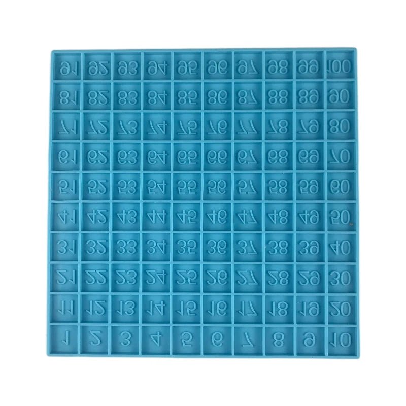 Math Learning Board Toy Number Puzzle DIY Moulds 1-100 Consecutive Numbers