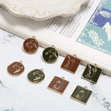 Matisse Line Face Square Oil Drop Pendant DIY Jewelry Earring Accessories