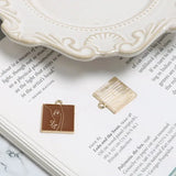 Matisse Line Face Square Oil Drop Pendant DIY Jewelry Earring Accessories
