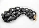 Bohemian Frosted Plastic Choker Necklace Long Chain Gift