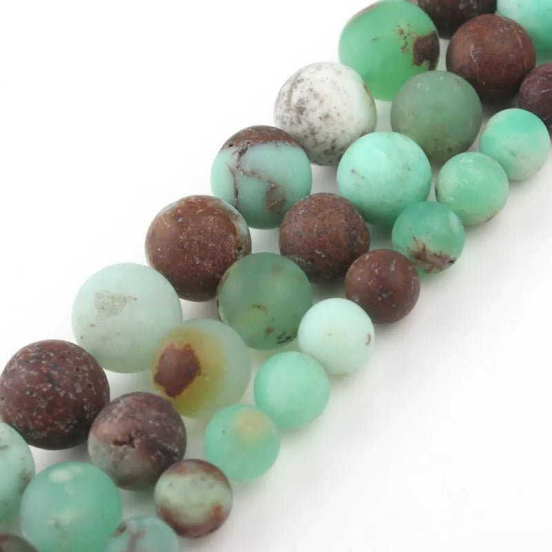 Natural Chrysoprase Australian Jade Gem Stone Beads 15 Inch